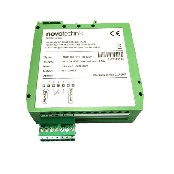 Novotechnik Signal Conditioners MUP400 for potentiometric sensors 3 1